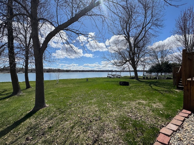 11544 Lake Eunice Rd, Detroit Lakes, MN 56501 - view of green lawn with a water view