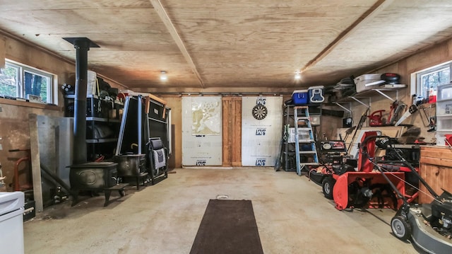 view of storage area