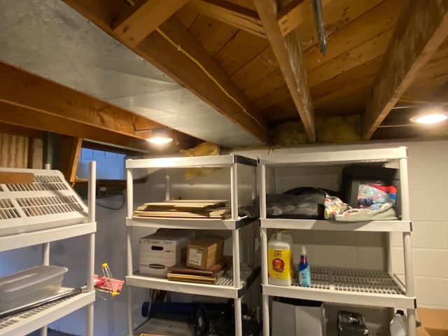 view of storage