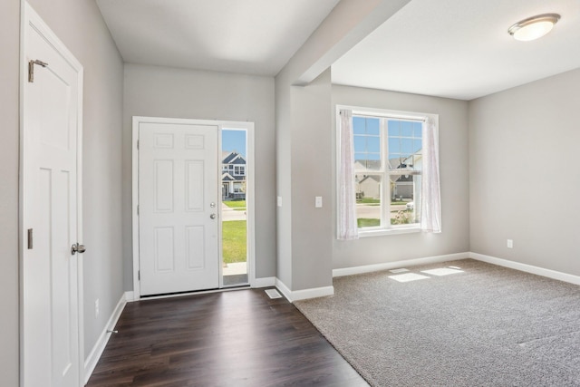 8441 152nd Ln NW, Ramsey, MN 55303 - foyer entrance featuring baseboards and dark wood-style floors