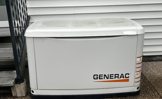 details featuring a power unit