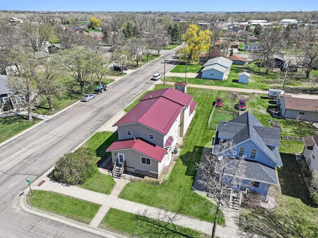 drone / aerial view with a residential view