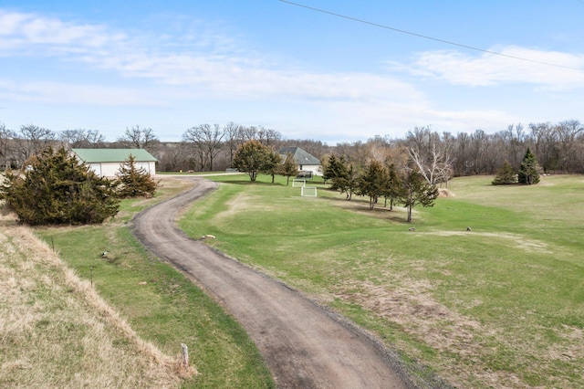 surrounding community featuring a lawn