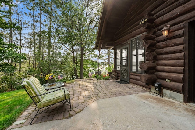 view of patio / terrace with french doors