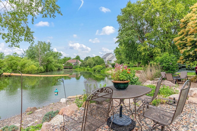 14217 Footbridge Way, Apple Valley, MN 55124 - view of patio with a water view