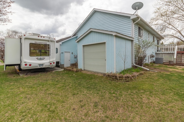 exterior space with cooling unit