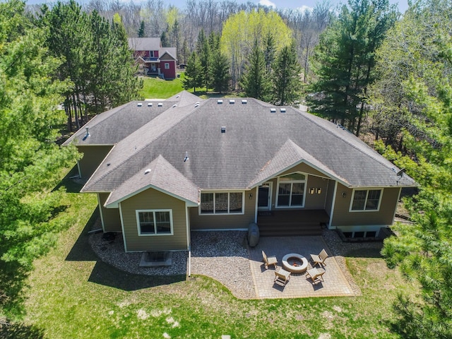 drone / aerial view