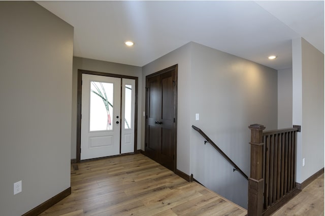 LOT4 Wilderness Ridge Rd SE, Alexandria Twp, MN 56308 - foyer with baseboards, recessed lighting, and light wood finished floors