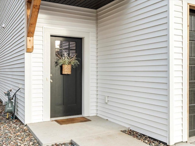 view of exterior entry