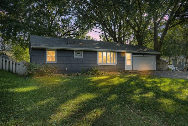 2586 Martin Way, White Bear Lake, MN 55110 - single story home featuring an attached garage, driveway, and a shingled roof