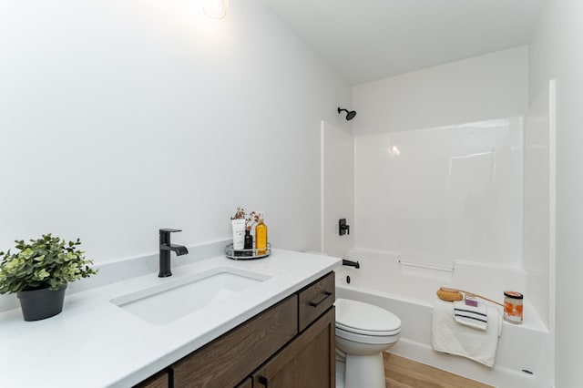1812 Brandt Dr NE, Byron, MN 55920 - full bath with tub / shower combination, wood finished floors, and vanity