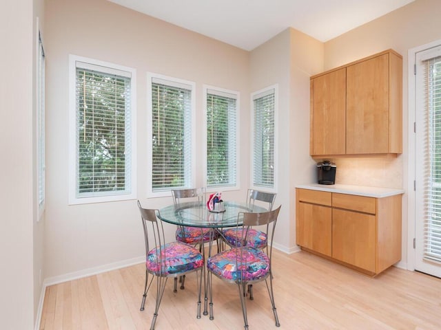 2673 Cedar Grn, Minnetonka, MN 55305 - dining area featuring light wood-type flooring, healthy amount of natural light, and baseboards