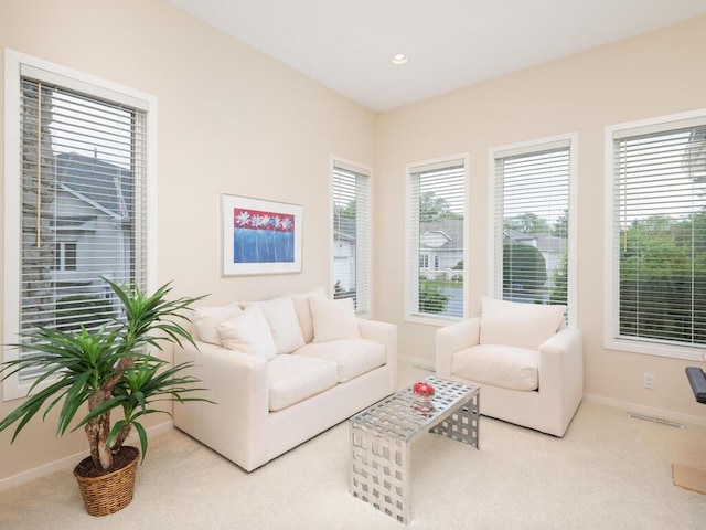 2673 Cedar Grn, Minnetonka, MN 55305 - living room with carpet flooring, baseboards, and recessed lighting