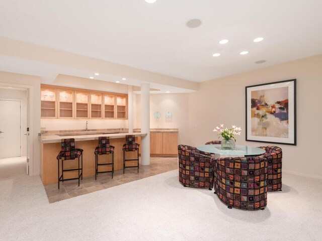 2673 Cedar Grn, Minnetonka, MN 55305 - dining area with light colored carpet and recessed lighting