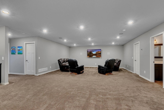 8619 State Highway 55 NW, Annandale, MN 55302 - sitting room with carpet floors, recessed lighting, baseboards, and visible vents
