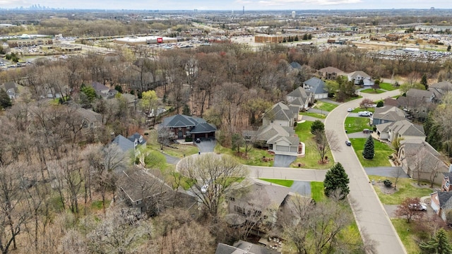 bird's eye view featuring a residential view
