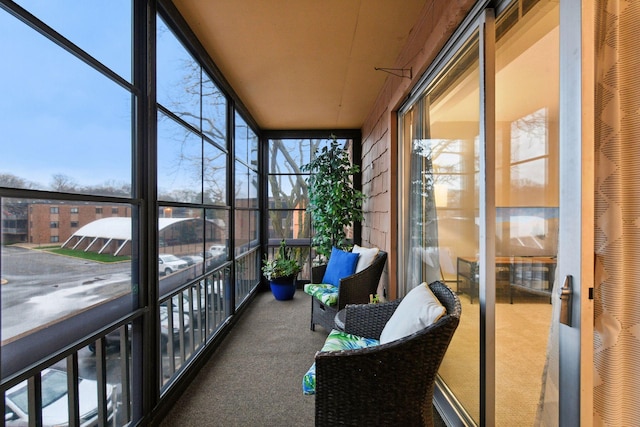 view of sunroom / solarium