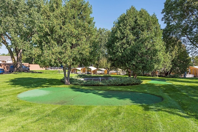 surrounding community featuring a lawn