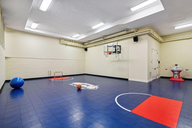 view of sport court featuring community basketball court