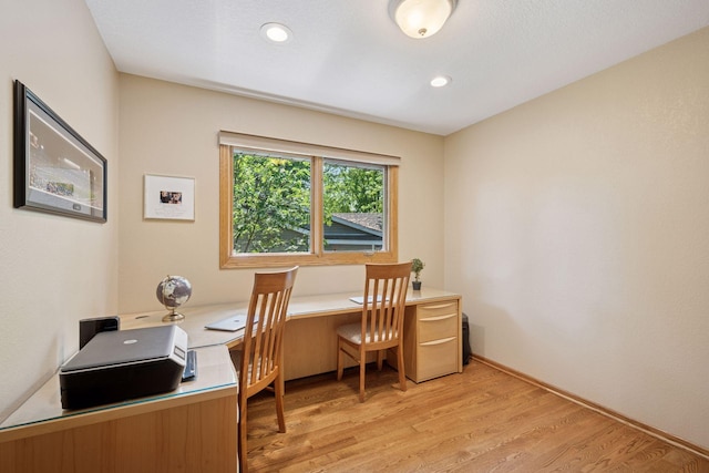 220 Willow Ln, Foley, MN 56329 - office space with light wood-style flooring and recessed lighting