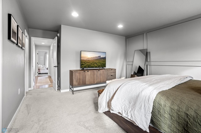 3682 Merrifield Dr S, Fargo, ND 58104 - bedroom featuring carpet floors, recessed lighting, and baseboards
