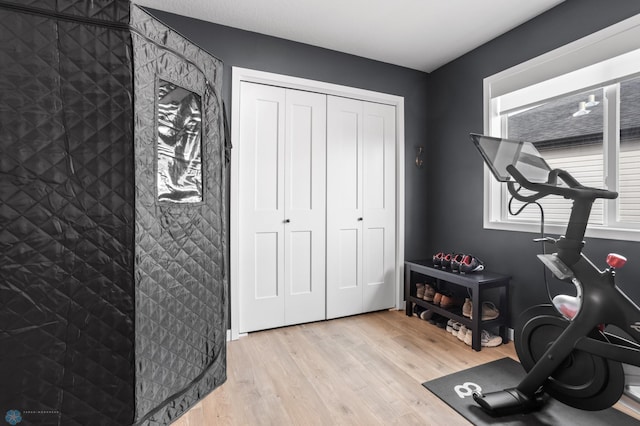 3682 Merrifield Dr S, Fargo, ND 58104 - exercise room with light wood finished floors