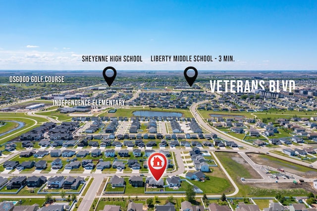 3682 Merrifield Dr S, Fargo, ND 58104 - drone / aerial view of a nearby body of water