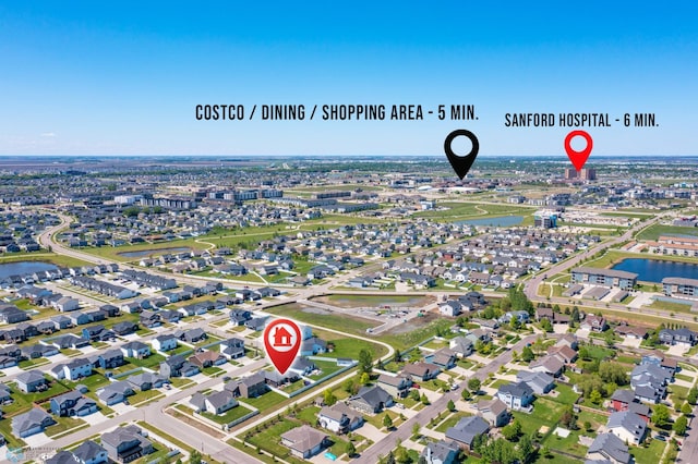 3682 Merrifield Dr S, Fargo, ND 58104 - drone / aerial view of a nearby body of water