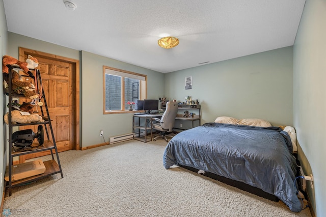 carpeted bedroom with baseboards