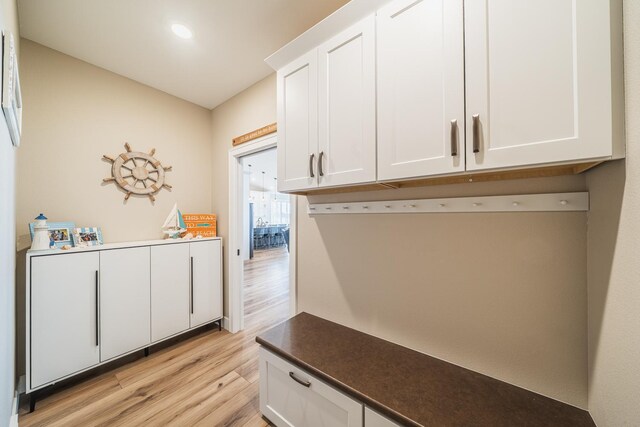 17292 Boyer Lake Rd, Lake Park, MN 56554 - mudroom featuring recessed lighting and light wood finished floors