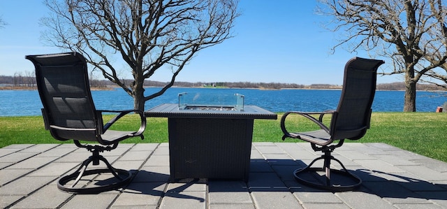 17292 Boyer Lake Rd, Lake Park, MN 56554 - view of patio / terrace featuring a water view