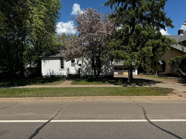 128 4th St NW, Aitkin, MN 56431 - view of property hidden behind natural elements with entry steps