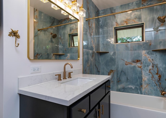 1043 Lincoln Ave, Saint Paul, MN 55105 - full bathroom with vanity and bathing tub / shower combination