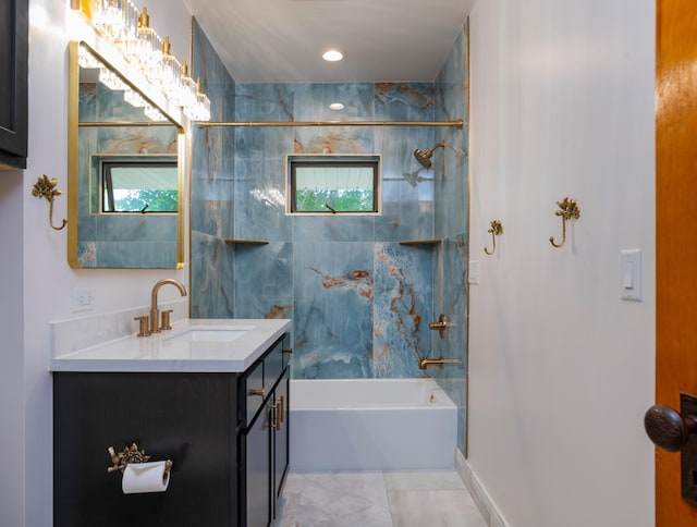 1043 Lincoln Ave, Saint Paul, MN 55105 - full bathroom with vanity and shower / bathtub combination