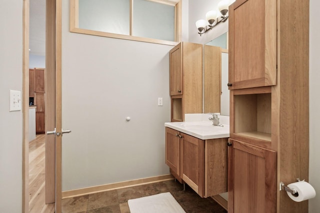 3640 Wooddale Ave S Unit 317, Saint Louis Park, MN 55416 - bathroom featuring vanity and baseboards