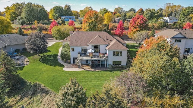 bird's eye view with a residential view