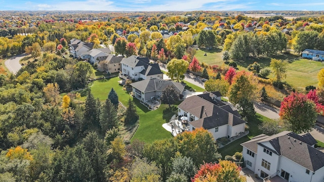 birds eye view of property featuring a residential view