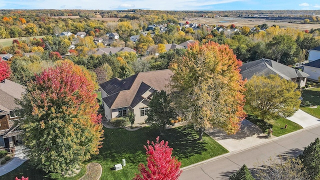 bird's eye view featuring a residential view