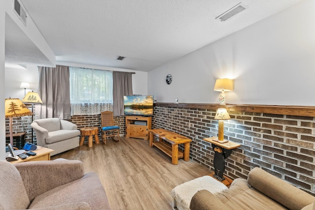 216 Richard Ave SE, Isanti, MN 55040 - living room with light wood-style floors and a textured ceiling