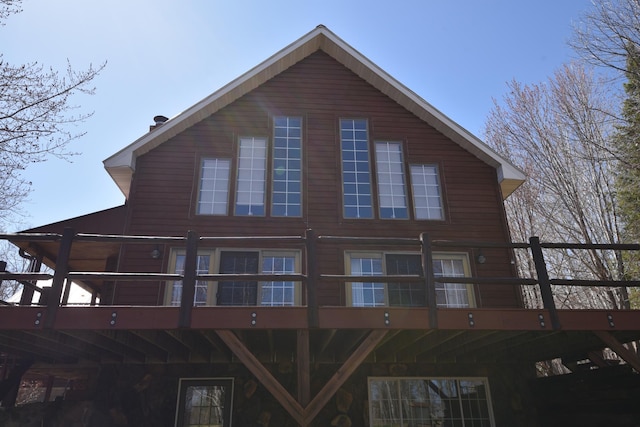 30472 Lightning Pass Unit 1, Turtle Creek Twp, MN 56443 - rear view of house with a deck