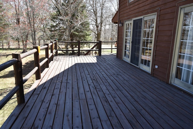 30472 Lightning Pass Unit 1, Turtle Creek Twp, MN 56443 - view of wooden deck