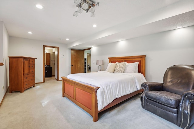 1055 Nelson Dr, Shoreview, MN 55126 - bedroom featuring recessed lighting, light colored carpet, and baseboards