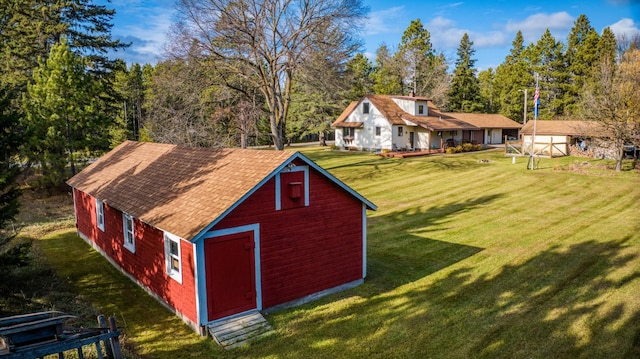 9700 Aspen Ave NW, Bemidji, MN 56601 - view of barn with a lawn