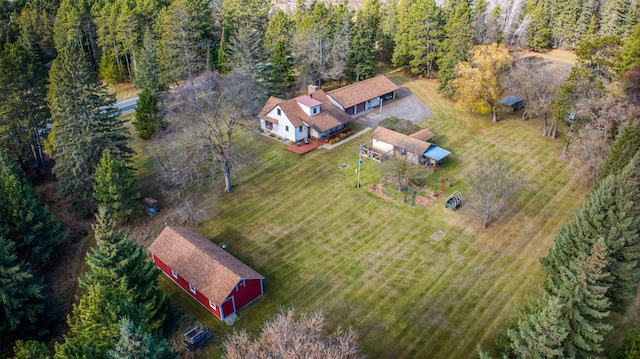 9700 Aspen Ave NW, Bemidji, MN 56601 - bird's eye view featuring a rural view and a wooded view