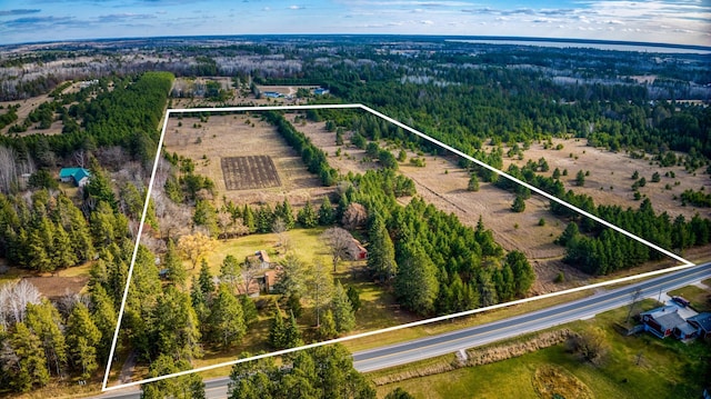 9700 Aspen Ave NW, Bemidji, MN 56601 - bird's eye view with a wooded view