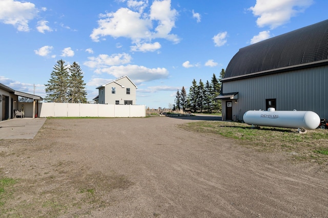 exterior space featuring fence
