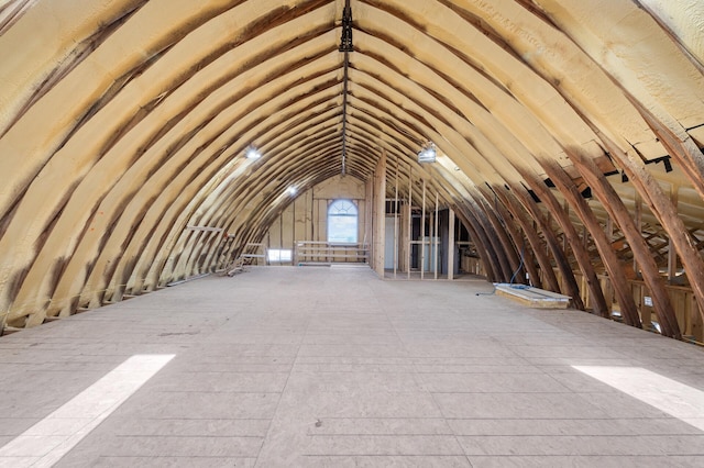 view of attic