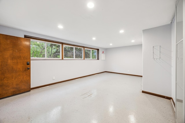21 Red Fox Rd, North Oaks, MN 55127 - basement with plenty of natural light, recessed lighting, and baseboards