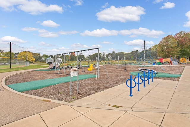 view of communal playground