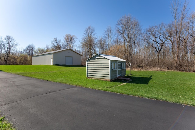 view of shed